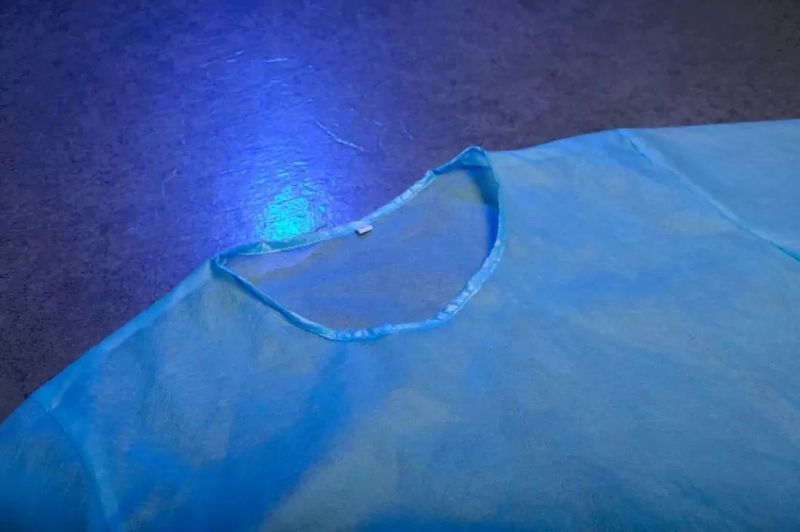 Disposable Split Isolation Blue Suits, Tops and Trousers, PP+PE 45g