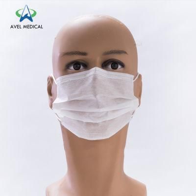 3 Ply Disposable Protective Non Woven Fabric Face Mask Shield with Stock in Bulk Civil Protection Mask