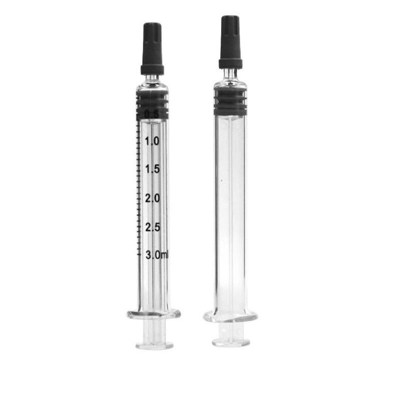 Custom Logo Luer Lock 1ml Standard Oil Glass Syringe