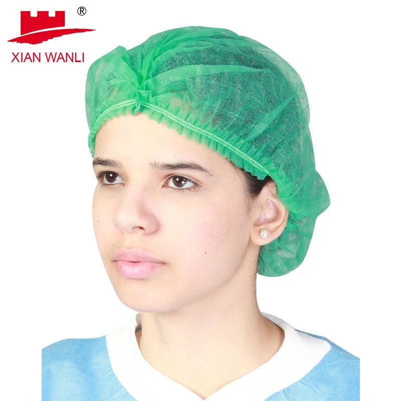 China Dental Nursing Scrub Mob Mop Work Personal Protective Disposable SMS Non-Woven Head Cover Bouffant Snood Hood &Nbsp; Protective Cap