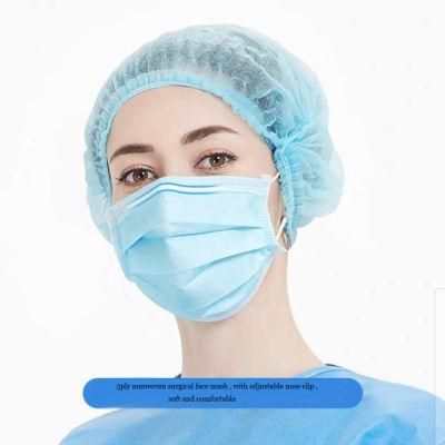 3ply Nonwoven White List Manufacturer Surgical Face Mask Sud TUV Report