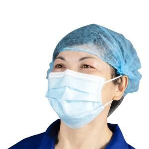 Outdoor Protective Blue Disposable Non Woven 3ply Antivirus and Anti Dust Face Masks