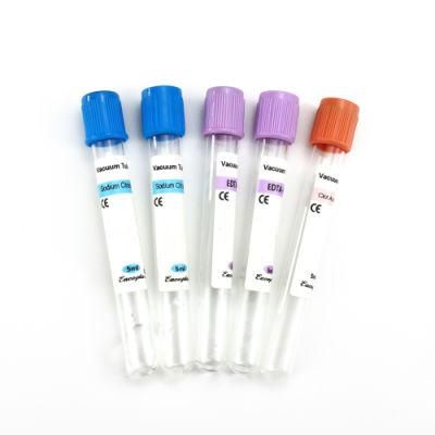 Siny China Wholesale Purple Cap EDTA K2/K3 Vacuum Blood Collection Tube (Vacuum Tube) with CE