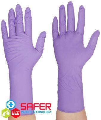 Violet Nitrile Gloves Powder Free From Malaysia