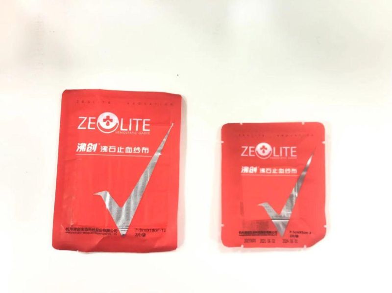 Medical Surgical Zeolite Hemostatic Absorbent Cotton Z-Fold Sterile Ambulance Gauze