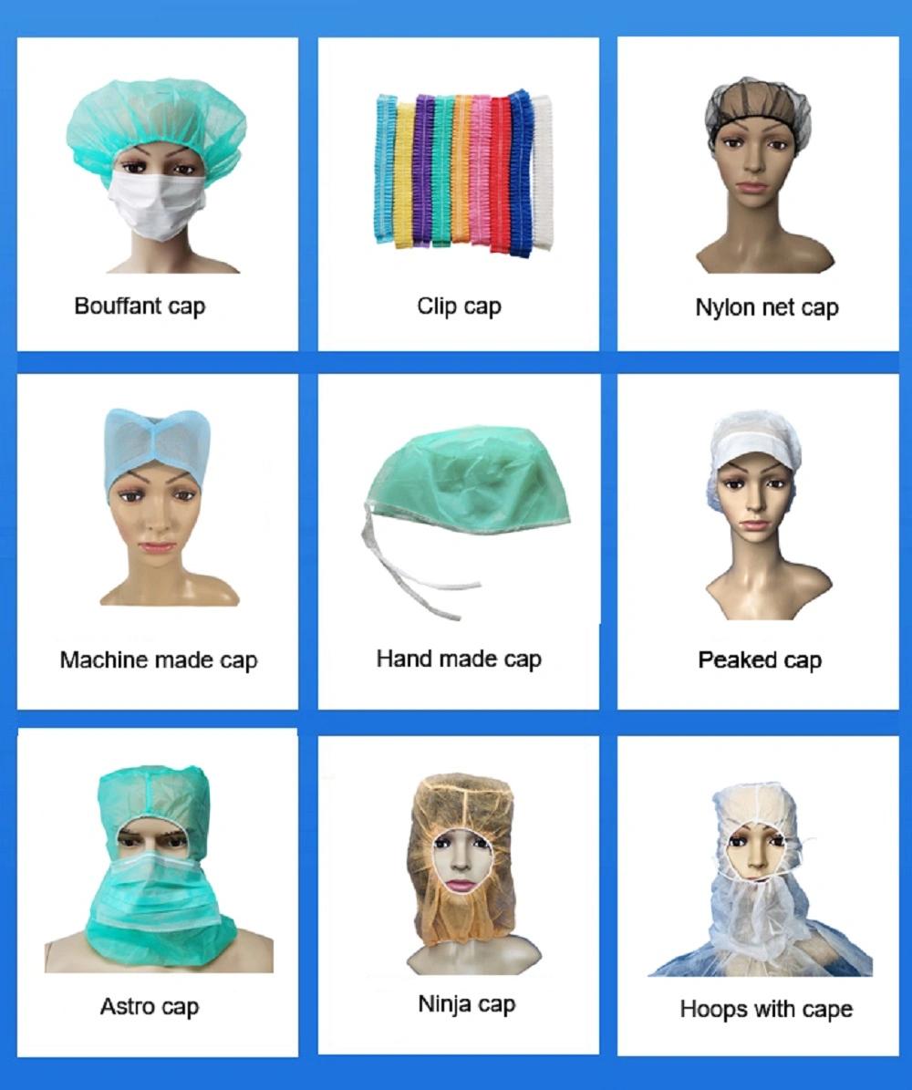 CE Certified Vendor Breathable Electronic Industry Polypropylene Food Processing Food Factory Disposable Plant PP Balaclava Without Face Mask