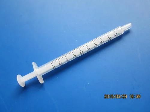 3 Part Disposable Plastic Syringe with Needle