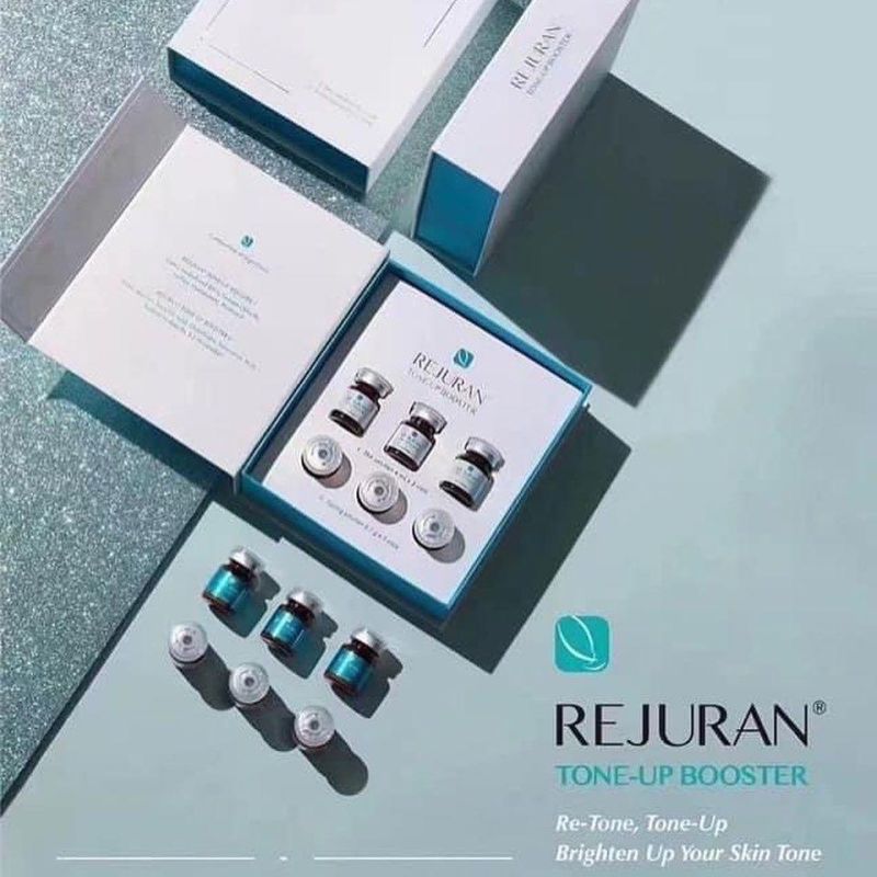 Rejuran Skin Booster Serum Rejuran Tone-up Booster 6vials Powder + Liquid Serum Solution to Shine Skin Baby Face More Youger Rejuran Healer