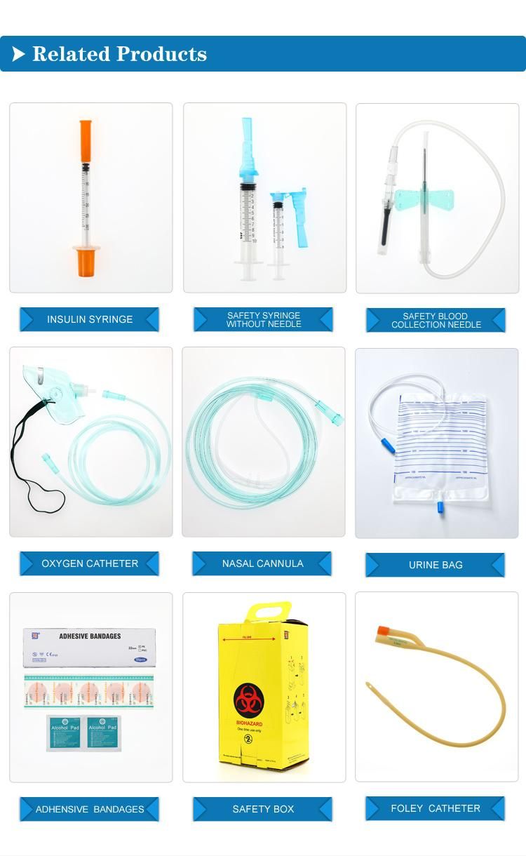 Medical Disposable Sterile Injection Syrings Safety Syringe 0.3ml -10ml Auto-Disable with/Without Needles