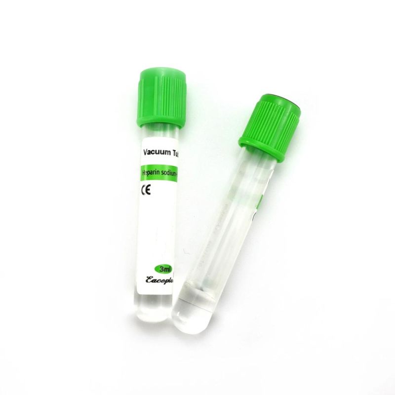 Siny High Quality Medical Supply Heparin Sodium Tubes Glass Pet Disposable Blood Collection Test Tube with CE