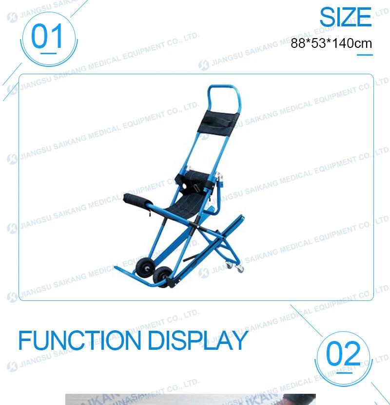 ISO9001&13485 Factory Comfortable Manual Emergency Stair Stretcher