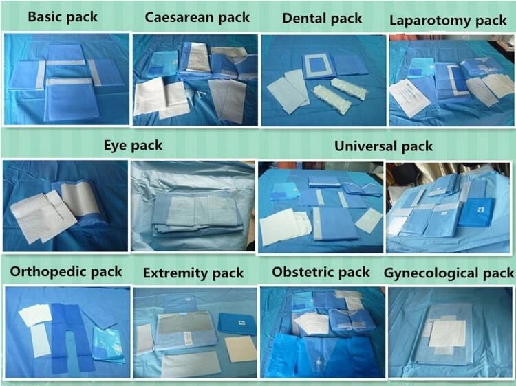 Disposable Dental Surgery Pack/Kits with Dental Drape