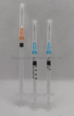 Disposable Eto Sterilized Auto Disable Vaccine Syringe with Mounted Needle