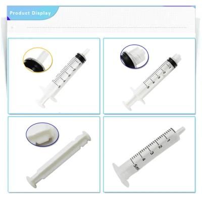 3 Part Disposable Plastic Syringe with Needle