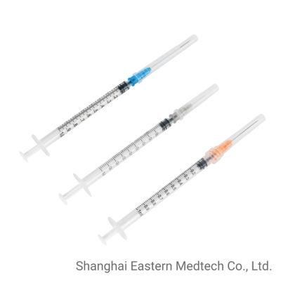 Classic 1ml 3-Part Syringe for Vaccine Injection Use