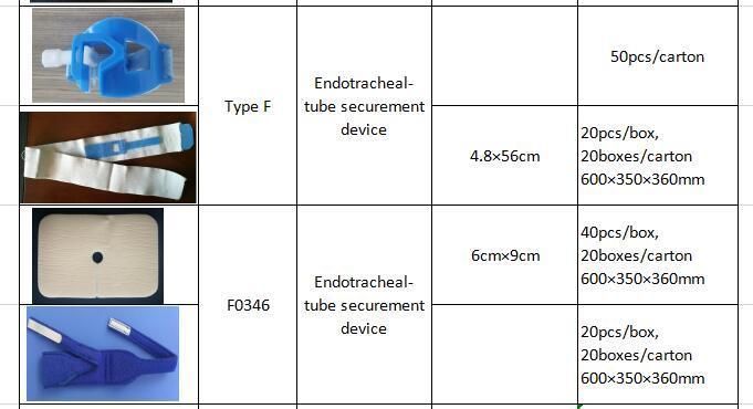 Medical Consumables Manufacuturer Oral Endotracheal Tube Fastener Fixation Device Supply