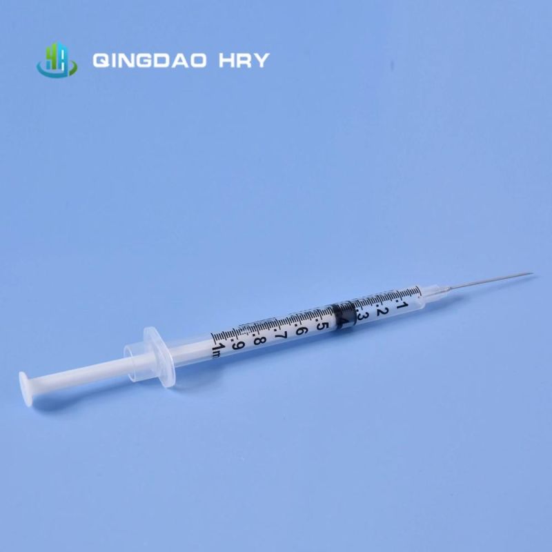 1ml Colored Disposable Low Dead Space High Quality Syringe with Needle