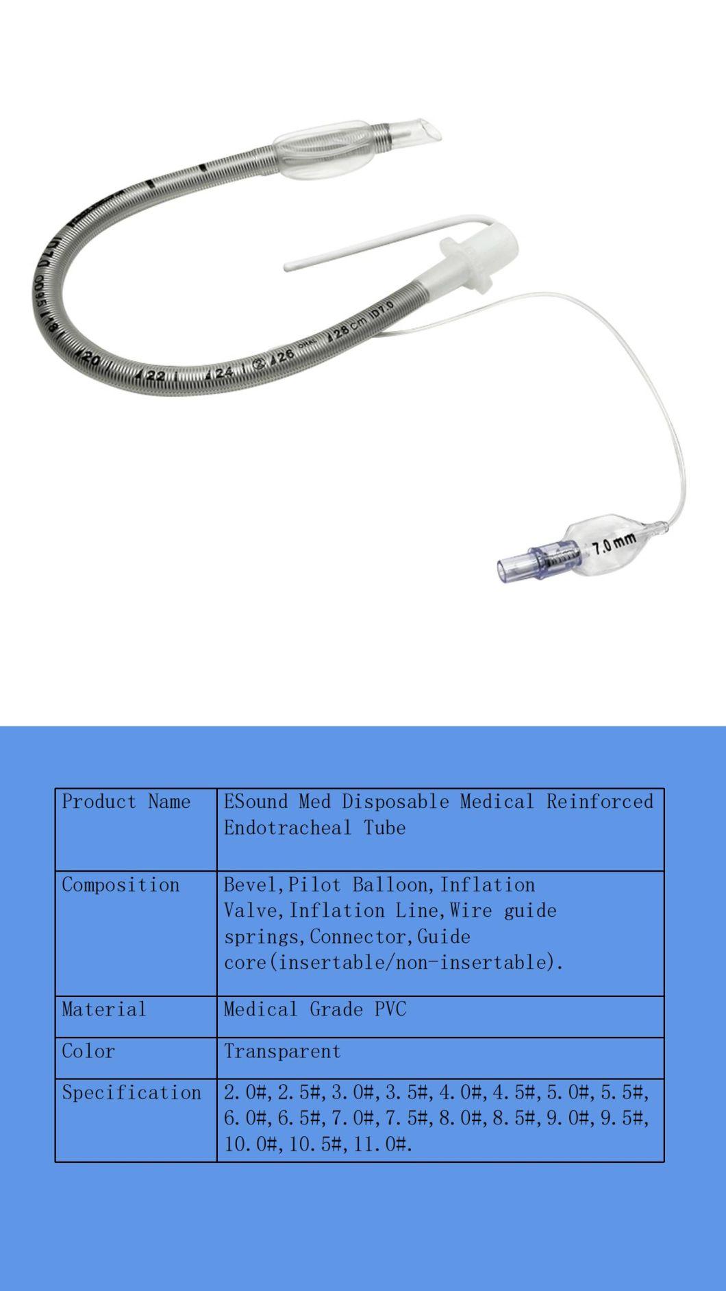 Medical Endotracheal Tube Disposable Reinforced Visual Endotracheal Tube