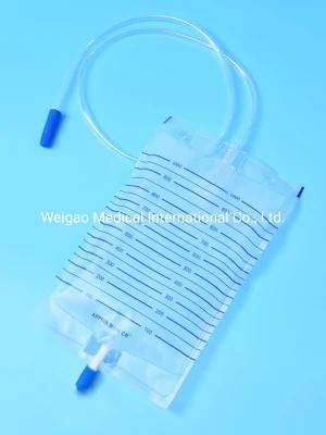 Wego 2000ml Adult Urine Bag Disposable Medical Urine Drainage Bags for Urine Collection