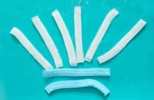 Disposable PP Non Woven Strip Clip Cap Bouffant Head Cover