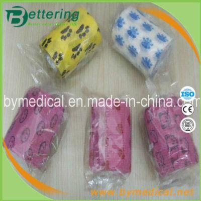 Animal Printing Non Woven Cohesive Flexible Vet Pet Bandage