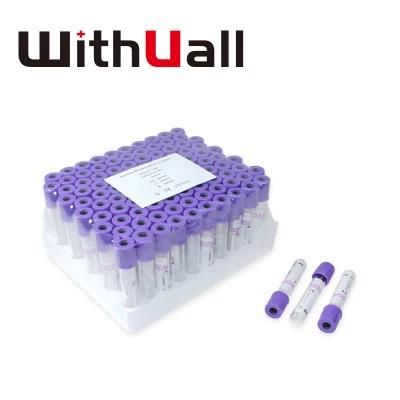 Disposable EDTA Vacuum Blood Collection Tubes