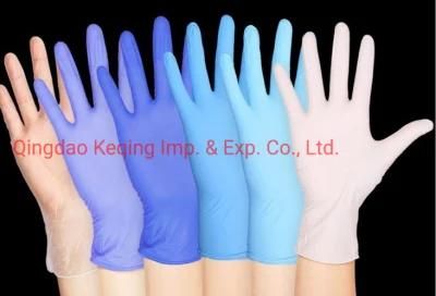 Nitrile Gloves Latex Vinyl Gloves with FDA CE En455 En374