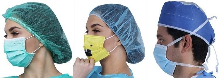 Morntrip White Non Woven Protective Disposable Hair Net Mob Cap