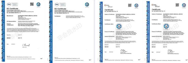 Medical Disposable Tracheostomy Hme Filter with Ce Mark & ISO13485