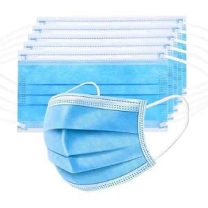 Factory Direct Sales 17.5*9.5cm Disposible Antivirus Blue Protective Face Mask with CE and SGS