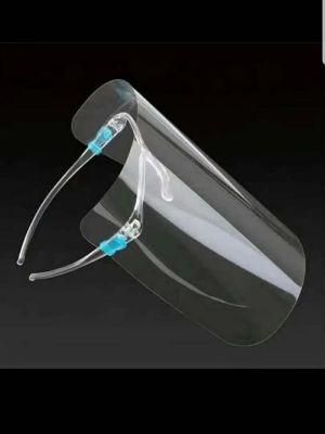 Face Shield with Glasses Frame Reusable Anti-Fog Transparent Safety &#160; Face Shield