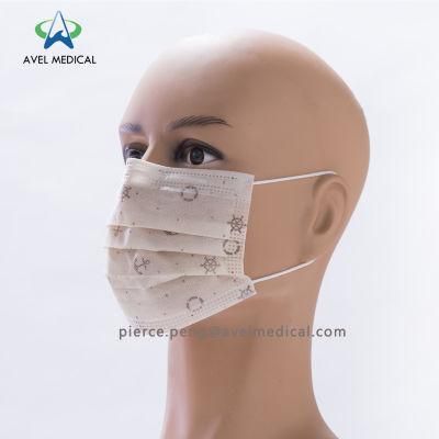 Manufacturer Elastic Earloop Type Disposable 3 Ply Face Mask