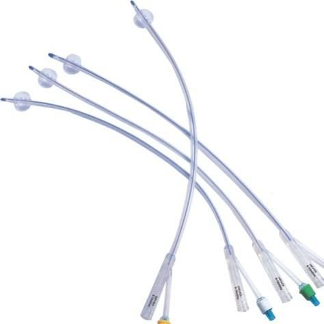 Hight Quolity CE FDA Disposable Medical 2/ 3 Way Silicone Foley Medical Catheter