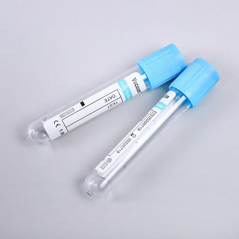 Nice Quality Blue Capillary Vacuum Blood Sample Collection Tubes