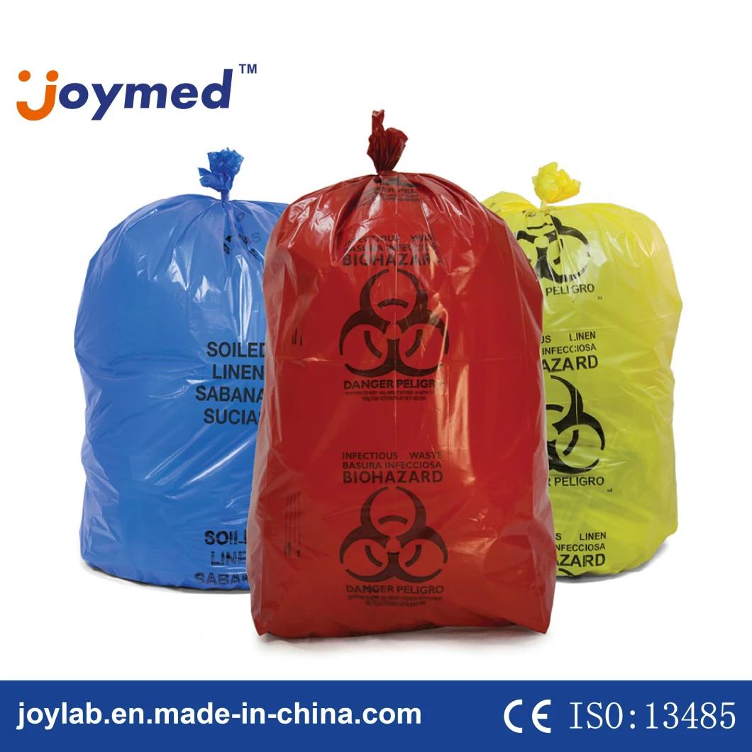 Custom Printing Strong HDPE/LDPE Medical Clinic Biohazard Waste Bags