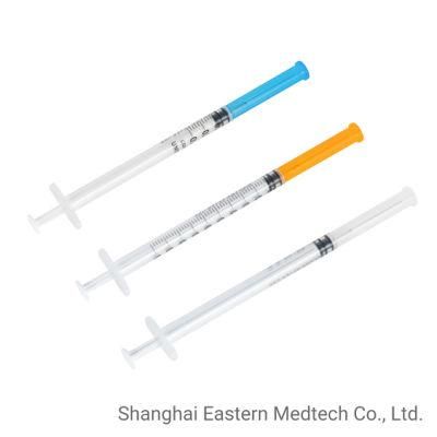 Strict Qms Eto Sterile Low Dead Volume 1ml/0.5ml X 23G&25g Needle Vaccine Syringe