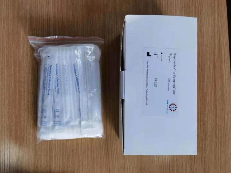 CE Certificated Universal Virus Sampling Transport Meida Kit Specimen Collection Disposable Virus Sampling Tube Kit