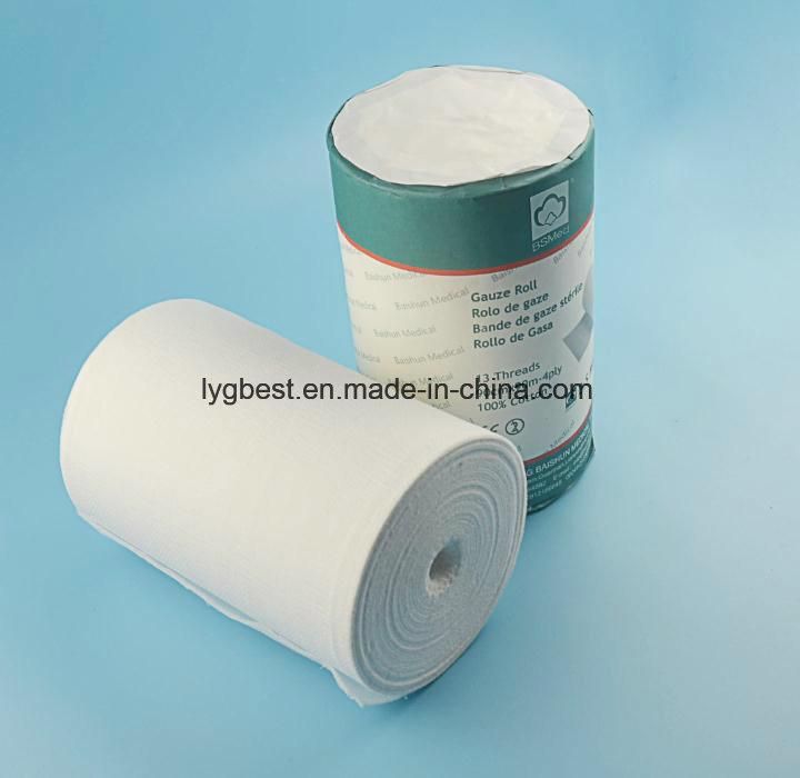 100% Cotton Medical Absorbent Gauze Roll/Dressing Gauze Roll