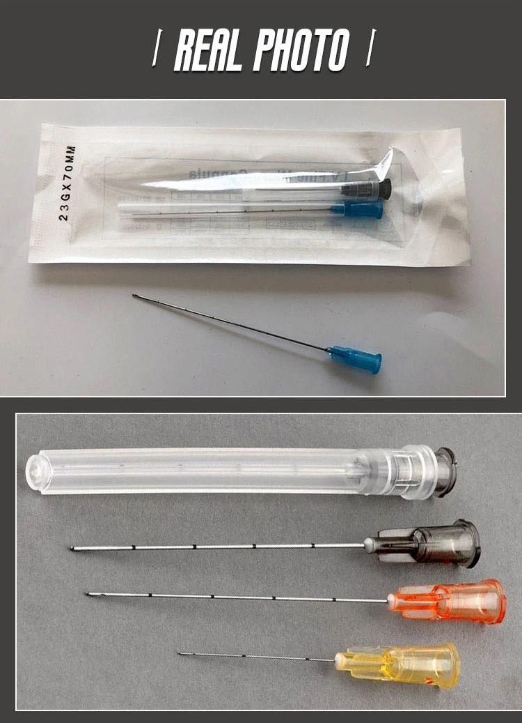 Korea Top Quality Ha 22g Micro Cannula Blunt Tip Needle for Hyaluronic Acid Fillers