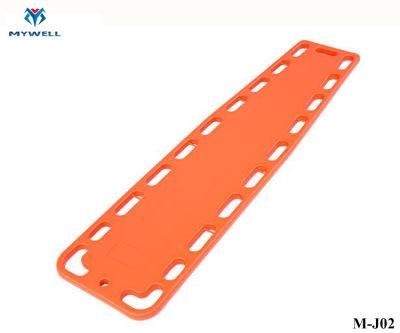 M-J02 2018 Hot Sale First-Aid Medical Plastic Ambulance Spine Board Stretcher