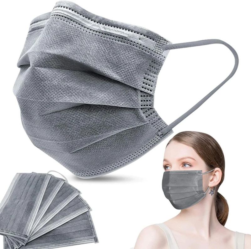 High Quality 4 Ply Disposable Active Carbon Face Mask Non Woven Protective Face Mask