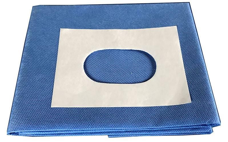 SMS Non Woven Disposable Adhesive Aperture Drape Surgical for Hospital