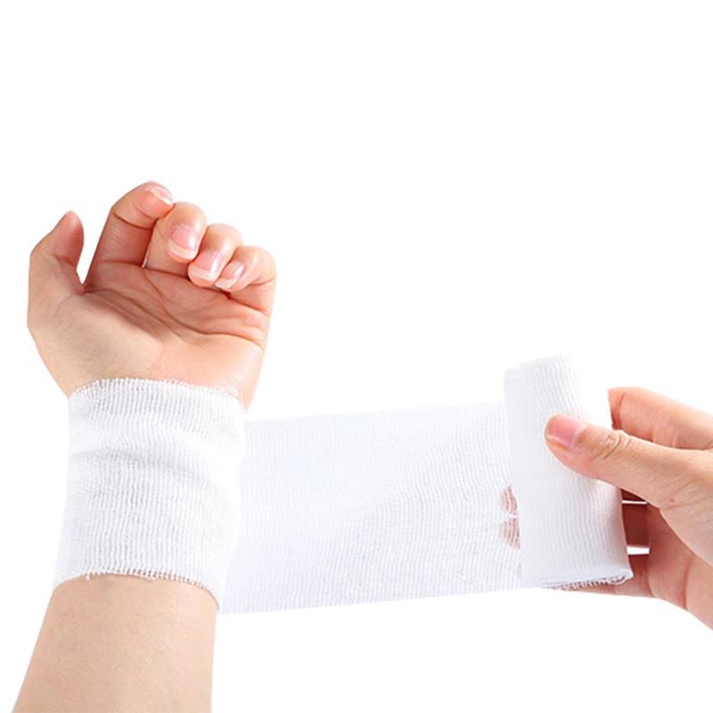 Gauze Bandage with CE Certificates Side Woven Gauze Bandage 100% Cotton OEM Medical Gauze Bandage (Sterile and Non-sterile Available)