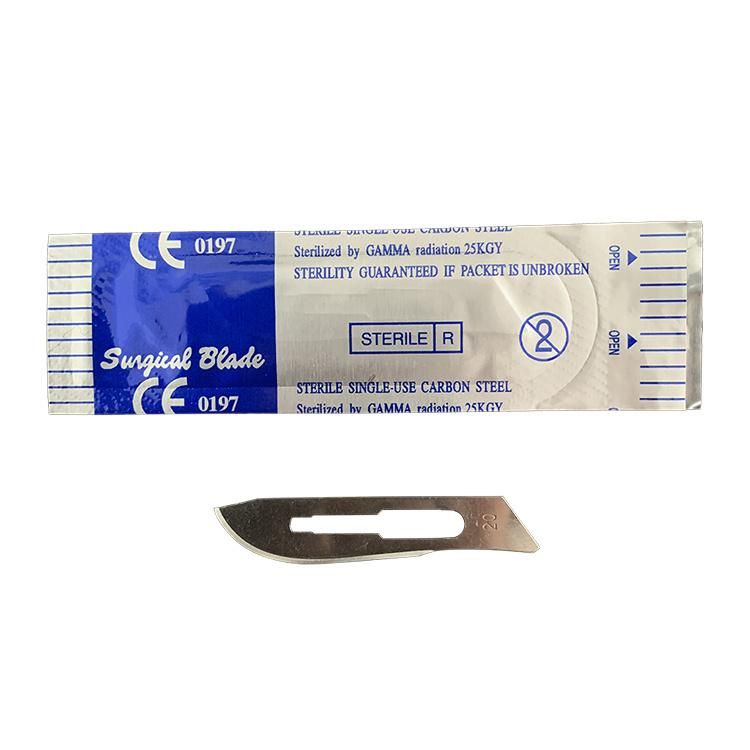 China Factory Medical Use Stainless Steel Knife Blade Carbon Steel Disposable Surgical Scalpel Blades