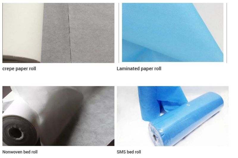 Disposable Bed Sheet Roll Non-Woven Sheet Facial Bed Cover Roll for Waxing