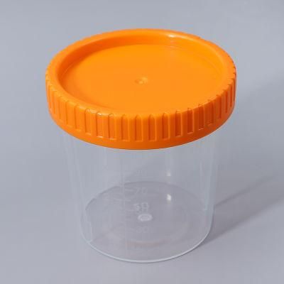 Disposable 110ml Medical Stool Cup Hospital Collection Urine Test Container