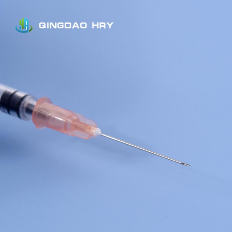 1ml Medical Syringe Luer Slip with Needle & Safety Needle CE FDA ISO 510K Certificates