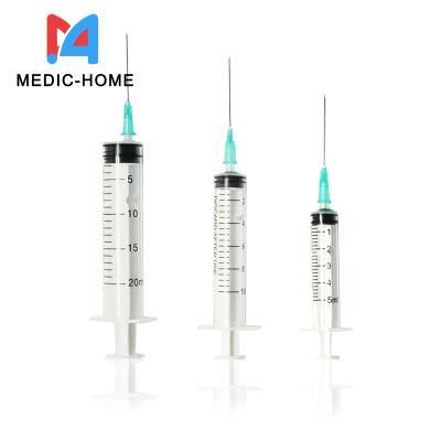 OEM Disposable Syringe Syringes Newest Selling Disposable Syringes with Needle PP Syringe 1ml 3ml 5ml 10ml 20ml 60ml