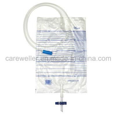 Medical Disposable Urine Bag with T Valve