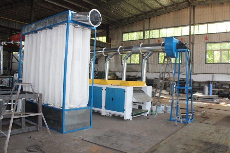 Cotton Waste Recycling Machine with Six Rollers for Spinning